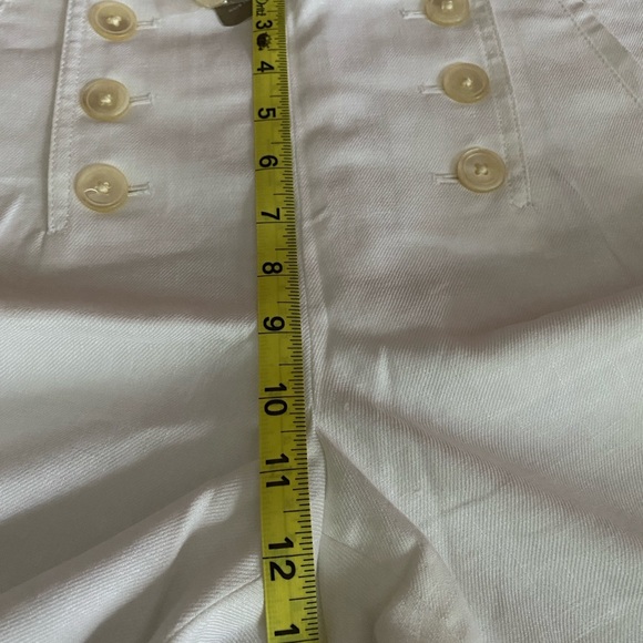 NWT J. Crew linen wideleg high rise crop sailor pant white size 10 - Picture 11 of 12